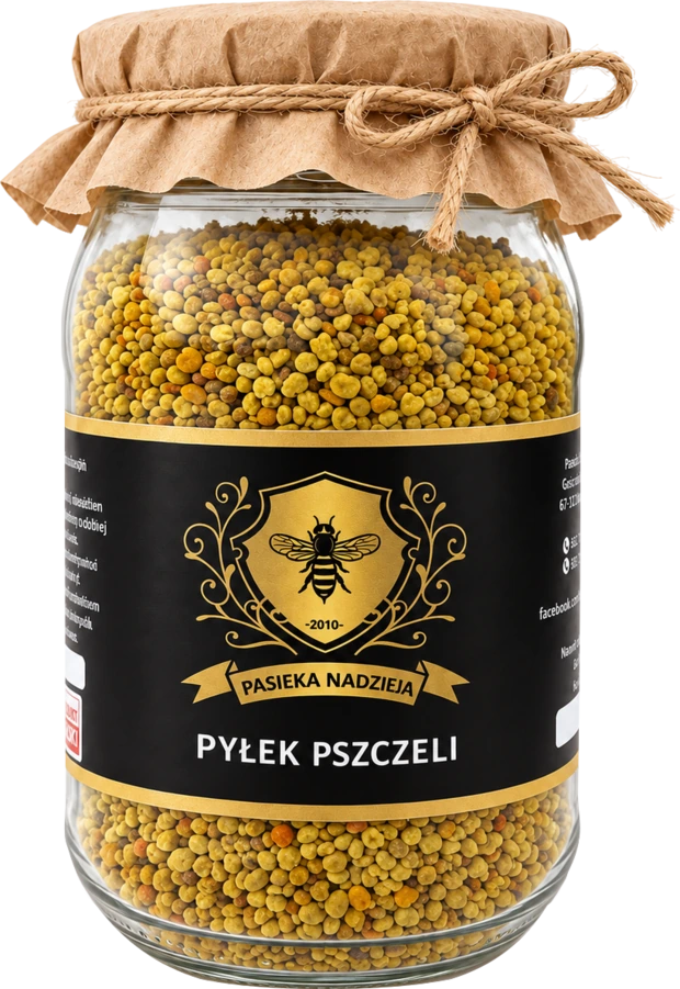 Pyłek pszczeli w słoiku Pasieki Nadzieja